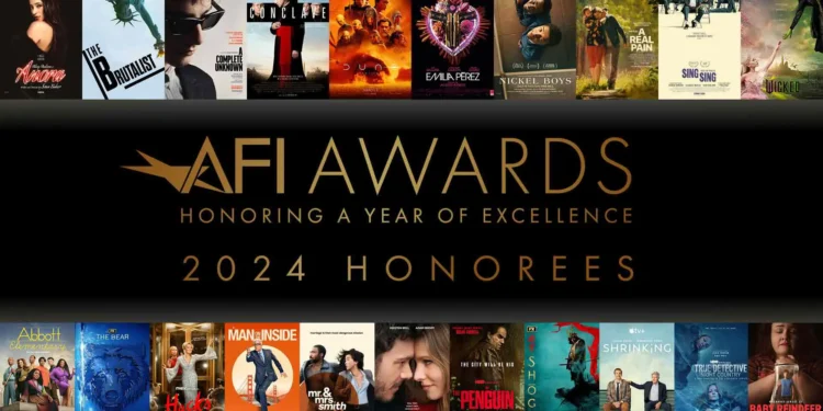 Կինոարվեստի ամերիկյան ինստիտուտը նշել է 2024 թվականի լավագույն ֆիլմերն ու սերիալները